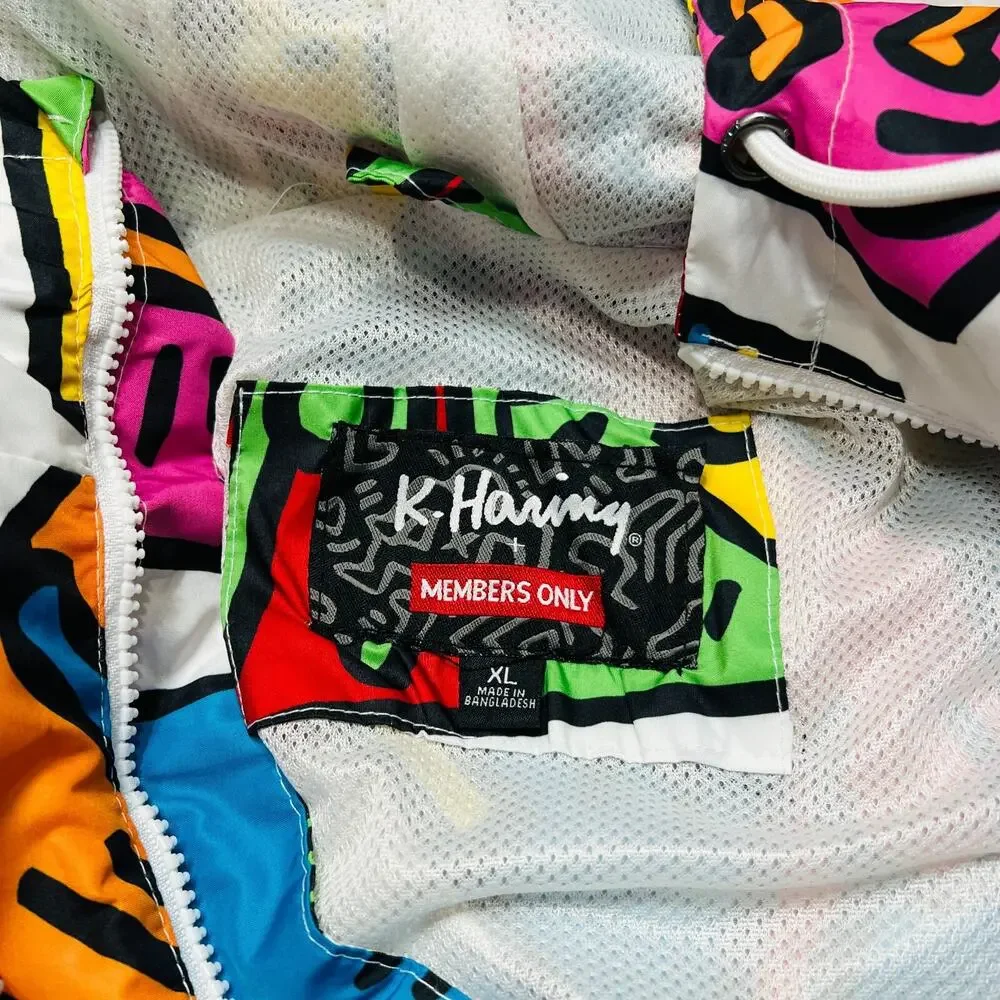 MEMBERS ONLY X KEITH HARING MEN JACKET ICONS - Picture 7 of 7